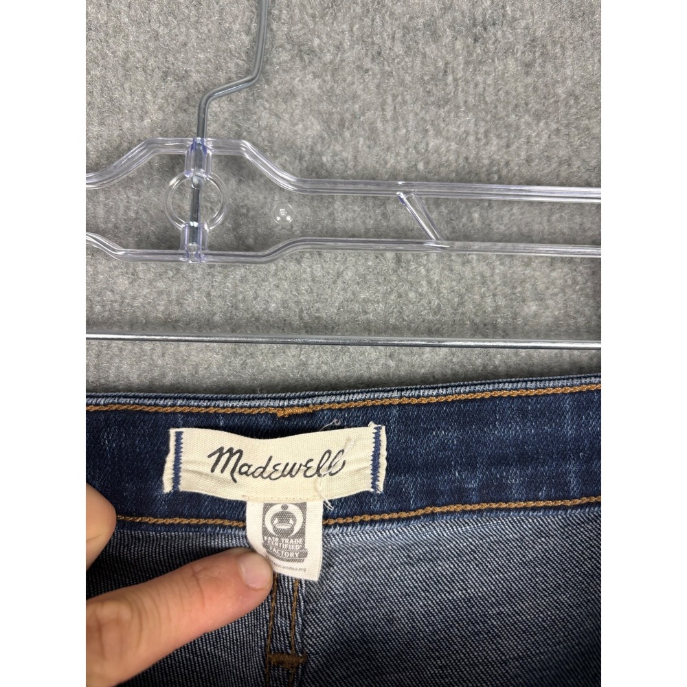 Madewell Curvy High-Rise Skinny Jeans Dark Wash Denim 33 Blue DM7456 - Picture 5 of 11